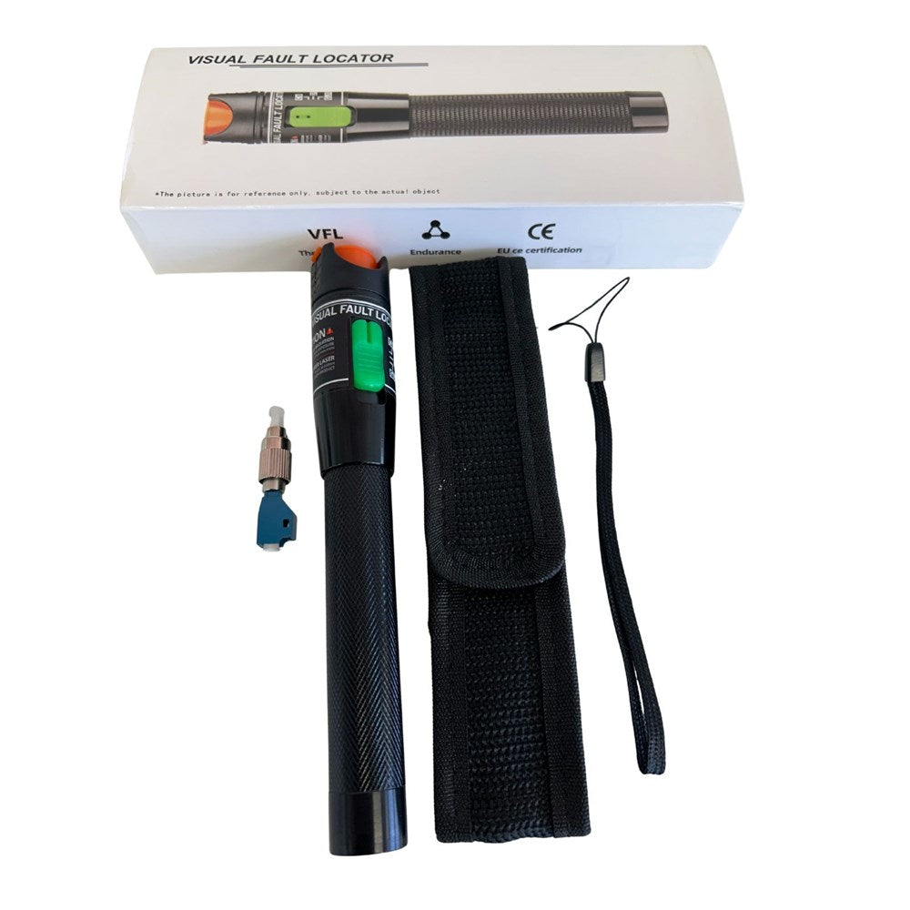 Grove Fibre Visual Fault Locator with LC adapter for identifying faults in fiber optic cables using a bright red laser.