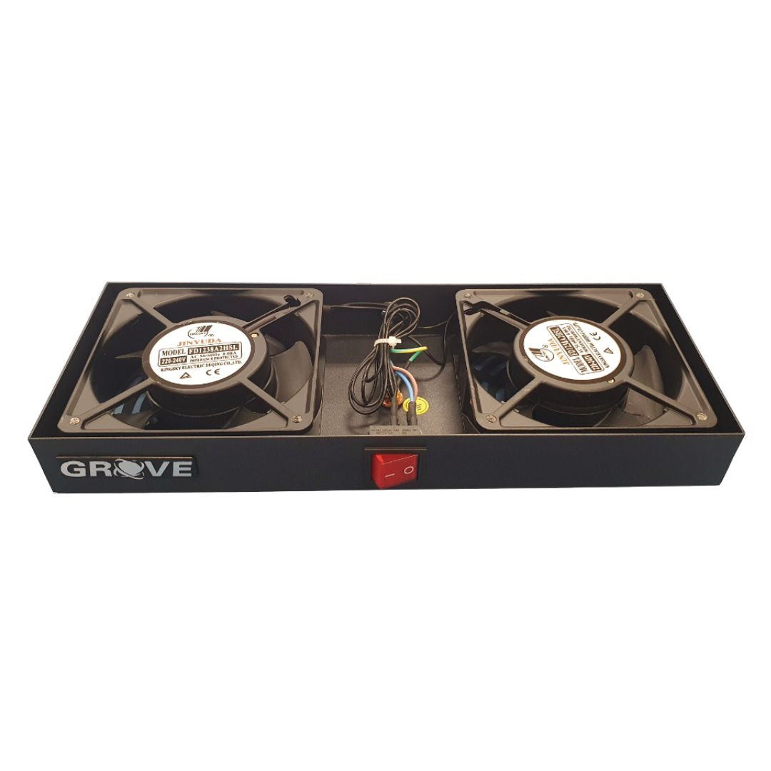 Grove Express Roof Mounted 2 Fans Unit for 19-inch racks, ensuring efficient airflow and cooling for server and network equipment.