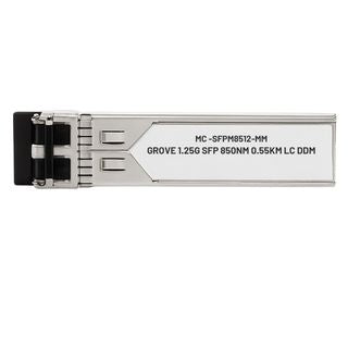 Grove Multimode OM3/OM4 LC SFP Module for 1Gbps fibre connections, for media converters and switches, high-speed reliable uplink.