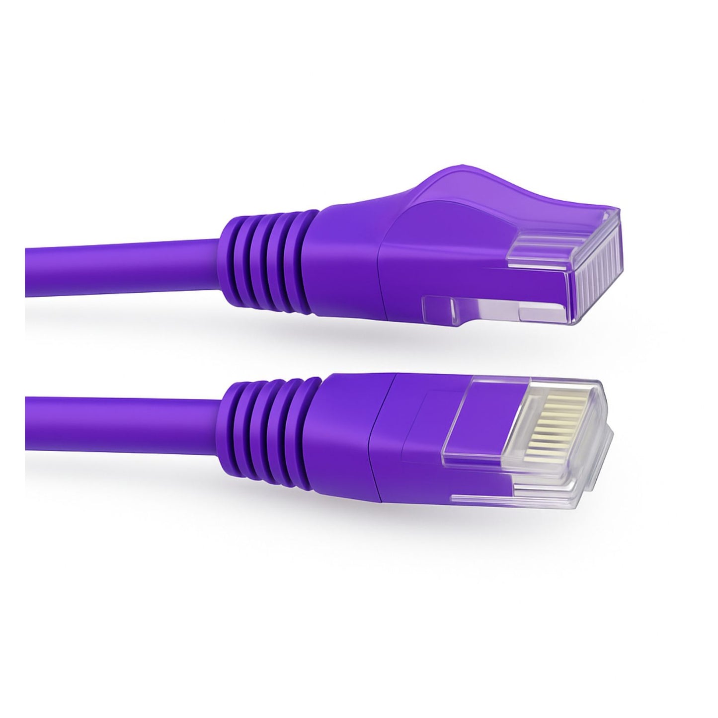 5.0m purple Cat6 thin 28 AWG LSZH Ethernet patch lead for reliable 1 Gbps network connections