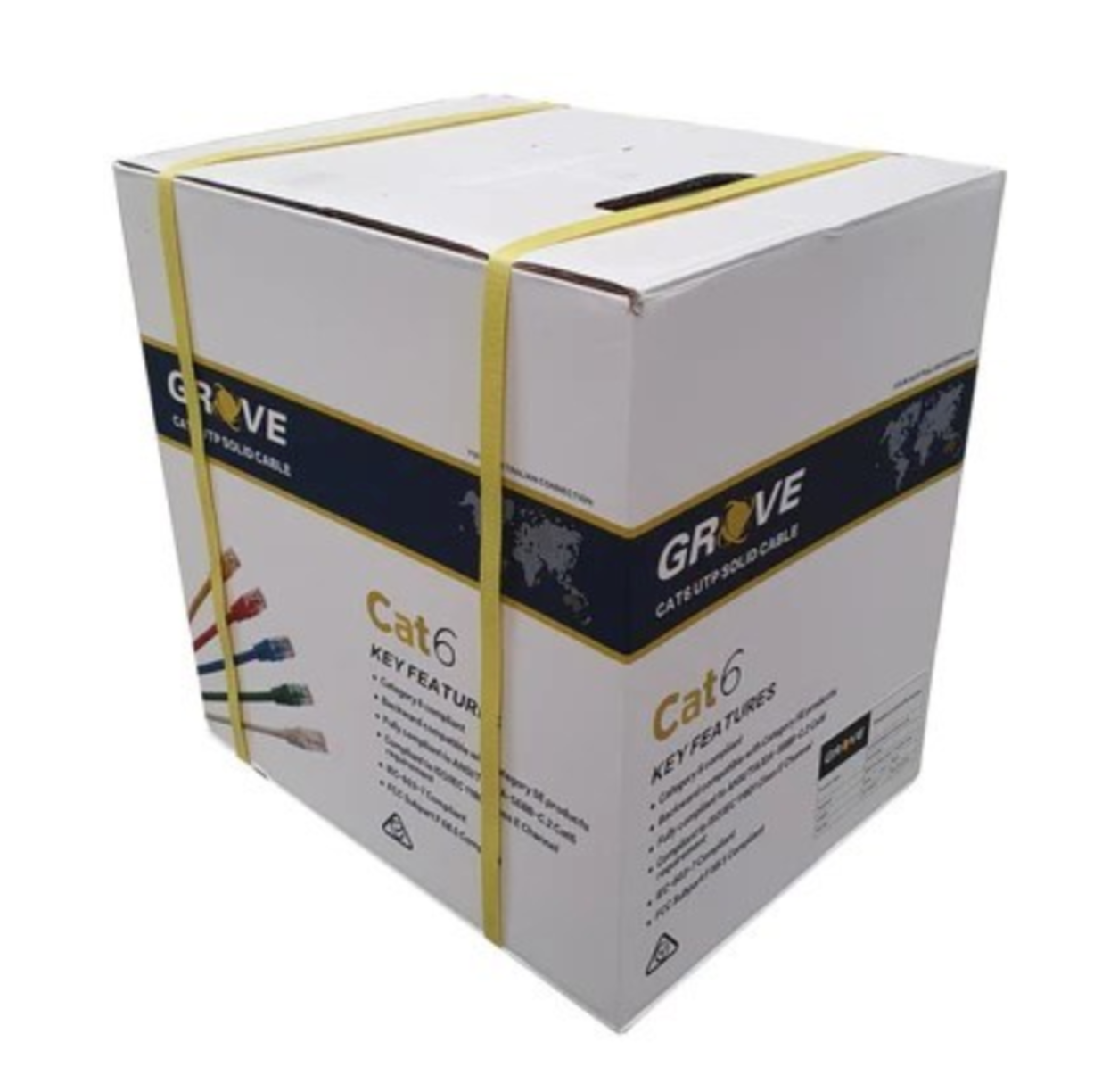 Grove Cat6 Networking Cable – high-speed Ethernet LAN cable for home, office, and commercial network connections