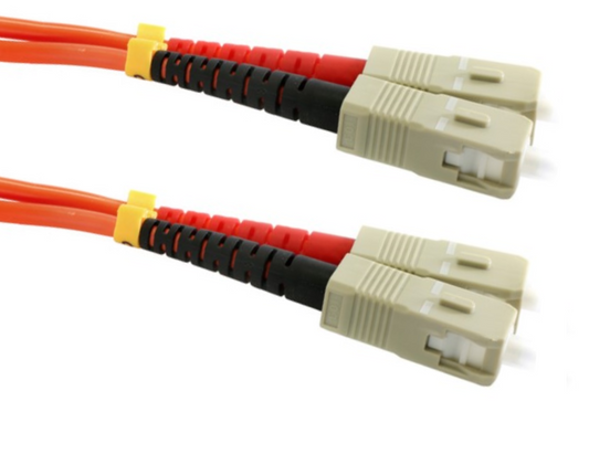 The 10M SC-SC OM1 Duplex Patch Lead is a high-performance fiber optic cable designed for medium-distance connections between SC connectors.