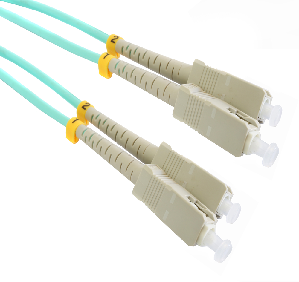 The 5M SC-SC OM3 Duplex Patch Lead (LSZH) is a 5-meter multimode fiber optic cable designed for high-speed data transmission in demanding network and data center environments.