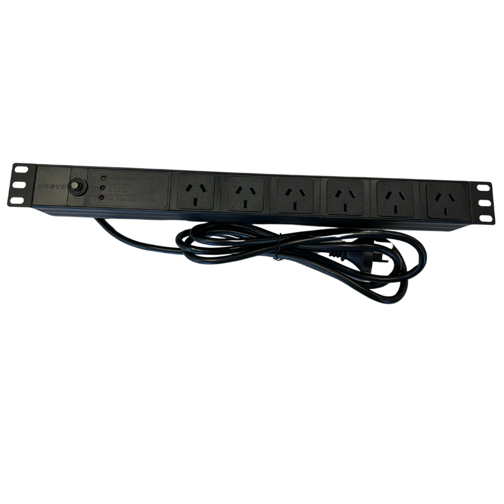 6 Way 1RU 10A Horizontal Power Distribution Unit | 1PD – Grove ...
