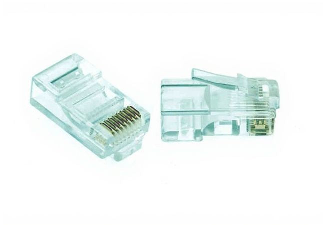 Grove Cat3 6P4C R/So & R/St RJ12 Plug 100 pack for secure Cat3 telephone and data terminations
