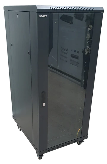 Grove Express 27RU cabinet, 1410x800x1000mm; floor-standing, steel, lockable, extra-large for IT, network, and security installations