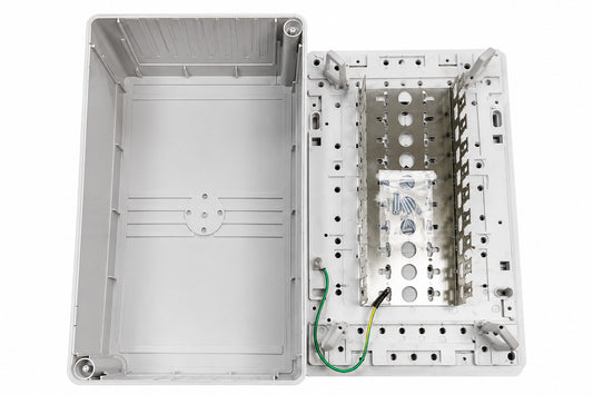 Grove 100 pair distribution box for secure copper cable termination and organised telecom network connections