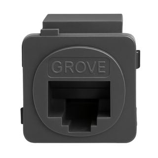 Grove Cat6 modular RJ45 jacks grey bag of 10 for high-speed Ethernet structured cabling