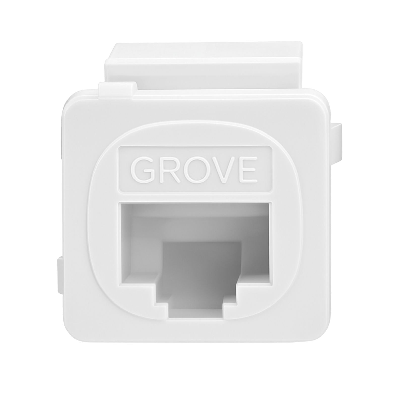 Grove Cat6 modular RJ45 jacks white bag of 10 for high-speed Ethernet structured cabling