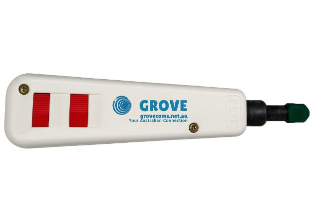 Grove 110-Style IDC Punch Down Tool for precise and efficient copper cable termination in patch panels and network installations