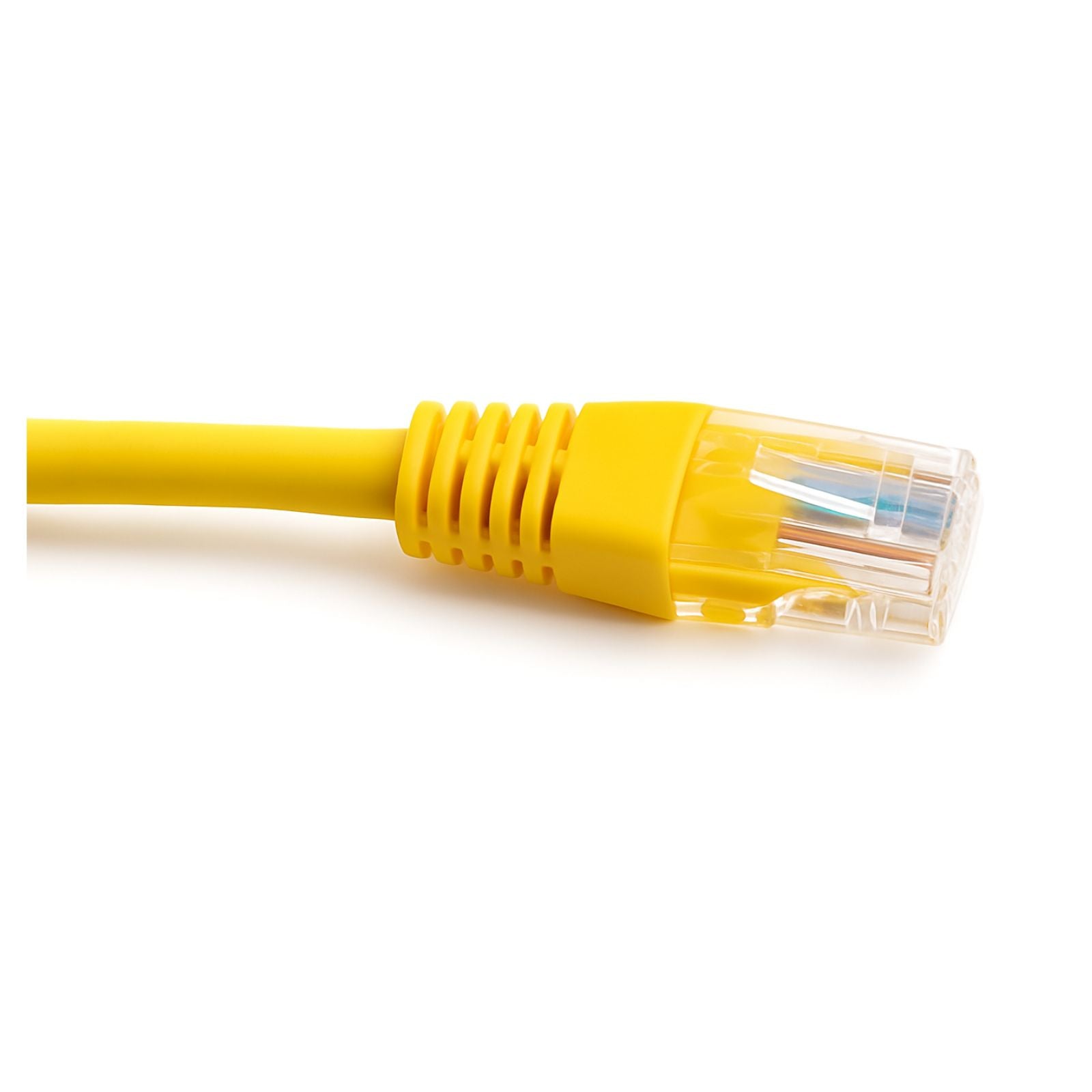 1M Cat6 Patch Lead yellow, 1m LSZH Ethernet cable, 28AWG, 1Gbps, PoE compatible for reliable network connections
