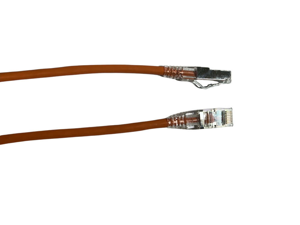Orange Grove 2.0M Cat6A Thin S/FTP Patch Lead 28AWG for secure, high-speed networking over extended distances, ideal for both home and professional environments.