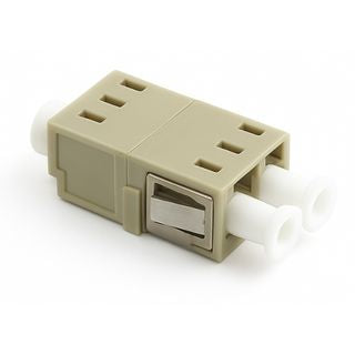 LC MM OM1 Duplex Flangeless Coupler for seamless, low-loss connection of LC multimode OM1 fiber cables in data centers and network applications.